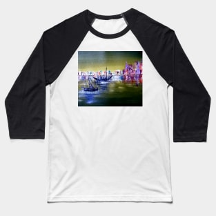 Semi abstract sea scape painting Baseball T-Shirt